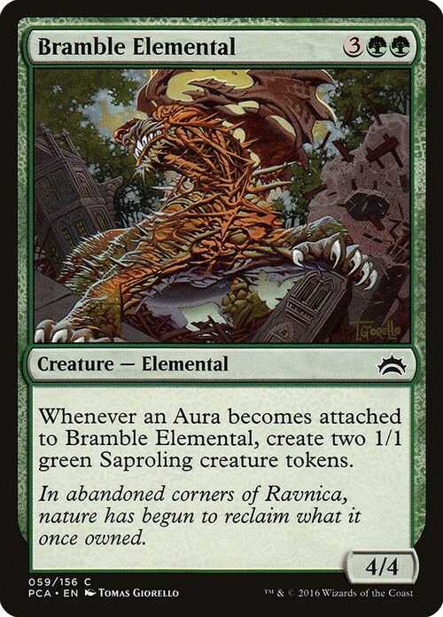 Bramble Elemental Card Front