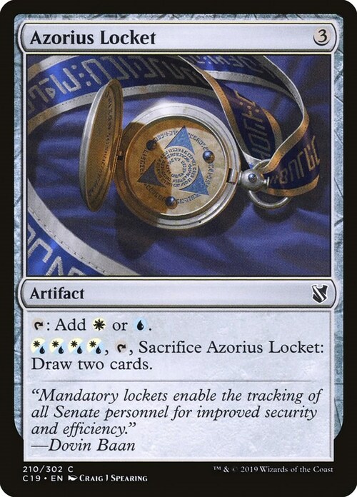 Azorius Locket Card Front