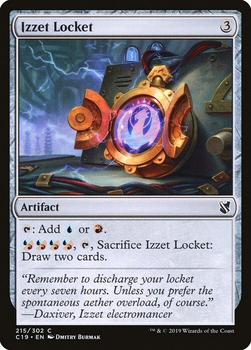 Izzet Locket Card Front