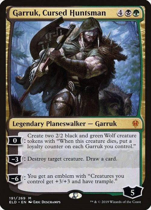 Garruk, Cursed Huntsman Card Front