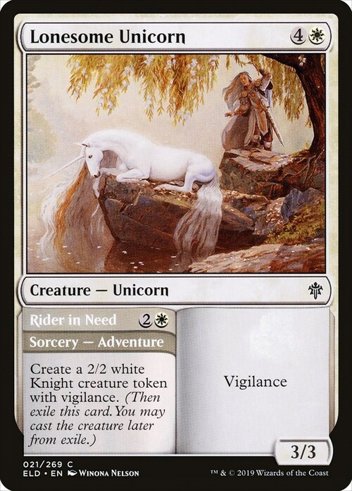 Lonesome Unicorn // Rider in Need Card Front