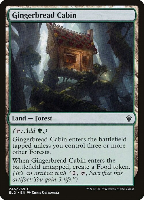 Gingerbread Cabin Card Front