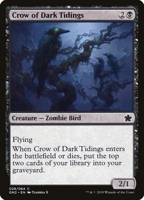 Crow of Dark Tidings Card Front