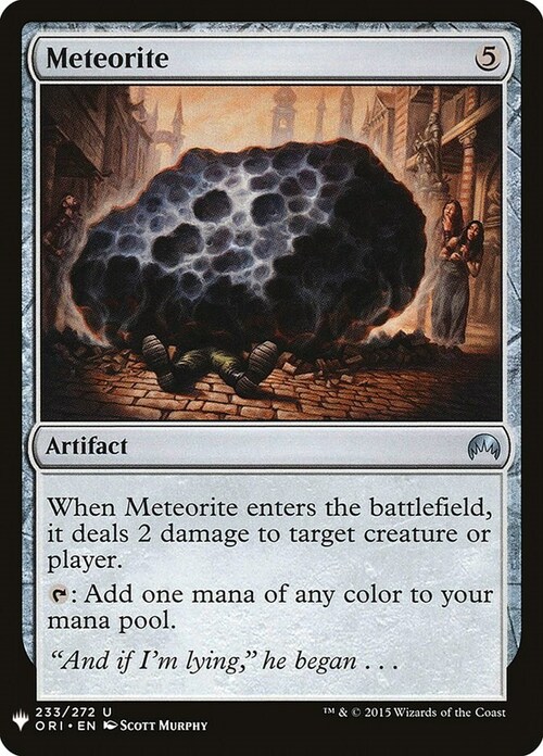 Meteorite Card Front