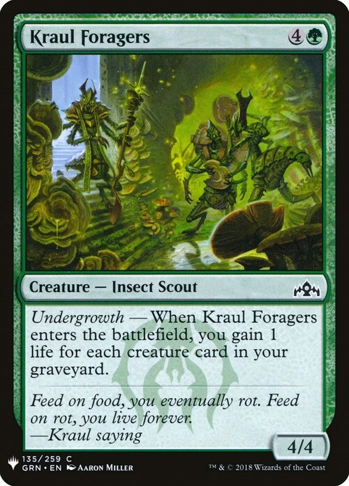 Foraggieri Kraul Card Front