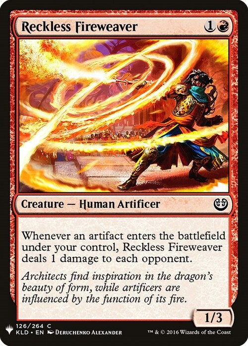 Reckless Fireweaver Card Front