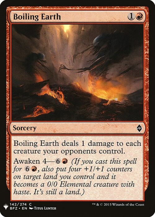 Boiling Earth Card Front