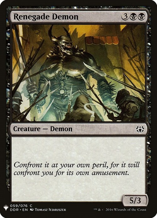 Renegade Demon Card Front