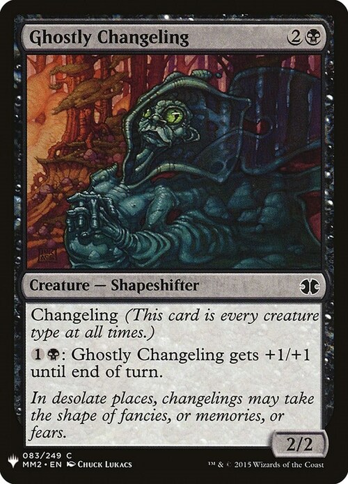 Ghostly Changeling Card Front