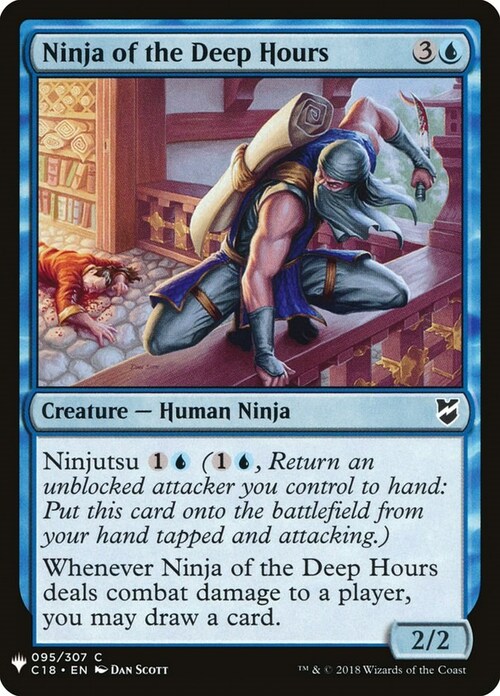 Ninja della Notte Fonda Card Front