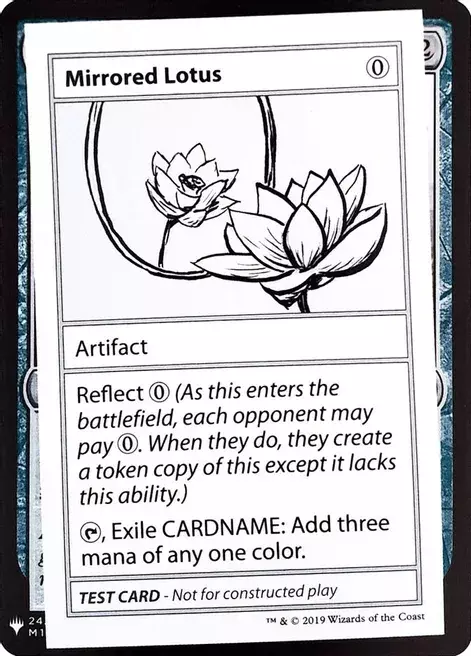 Mirrored Lotus Card Front