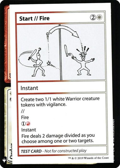 Start // Fire Card Front