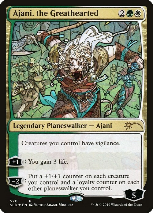 Ajani, the Greathearted Card Front