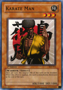 Karate Man Card Front