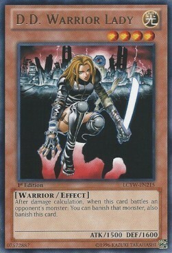 D.D. Warrior Lady Card Front