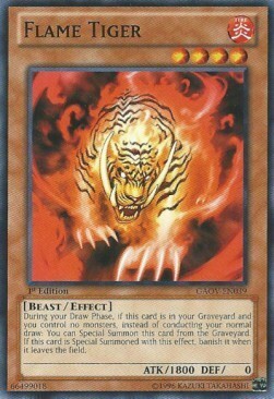 Flame Tiger Card Front