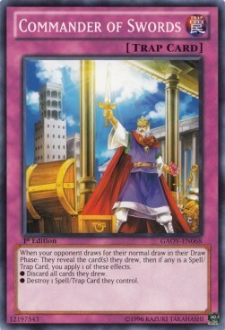 Commander of Swords Card Front