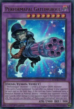 Performapal Gatlinghoul Card Front