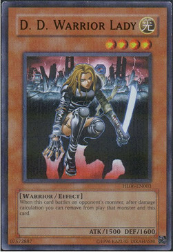 D.D. Warrior Lady Card Front