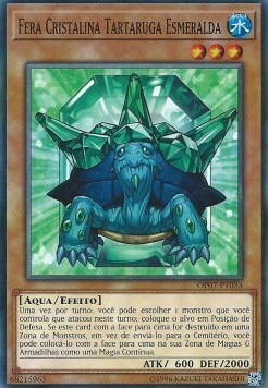 Crystal Beast Emerald Tortoise Card Front