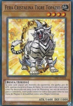 Crystal Beast Topaz Tiger Card Front