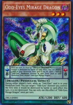 Odd-Eyes Mirage Dragon Card Front