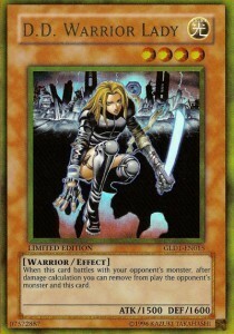 D.D. Warrior Lady Card Front