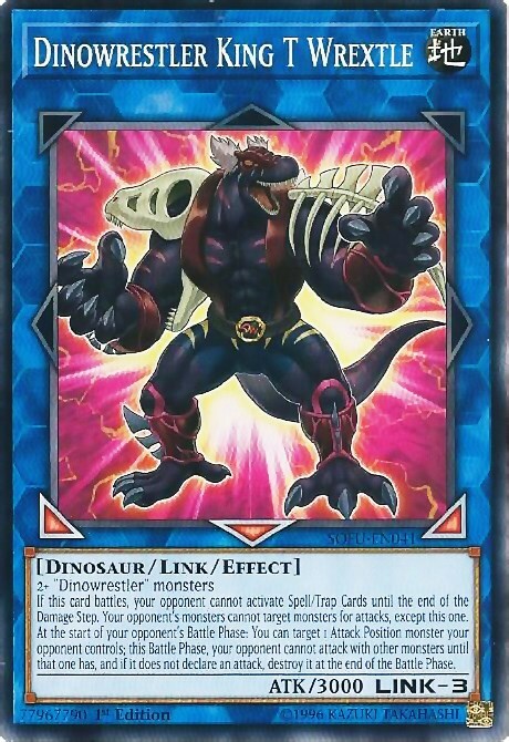 Dinowrestler King T Wrextle Card Front