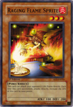 Raging Flame Sprite Card Front