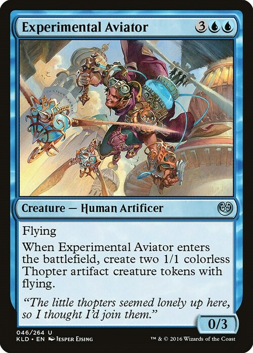 Experimental Aviator Card Front