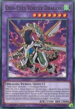 Odd-Eyes Vortex Dragon Card Front