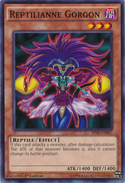 Reptilianne Gorgon Card Front