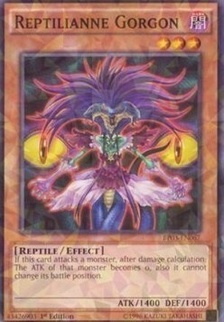 Reptilianne Gorgon Card Front