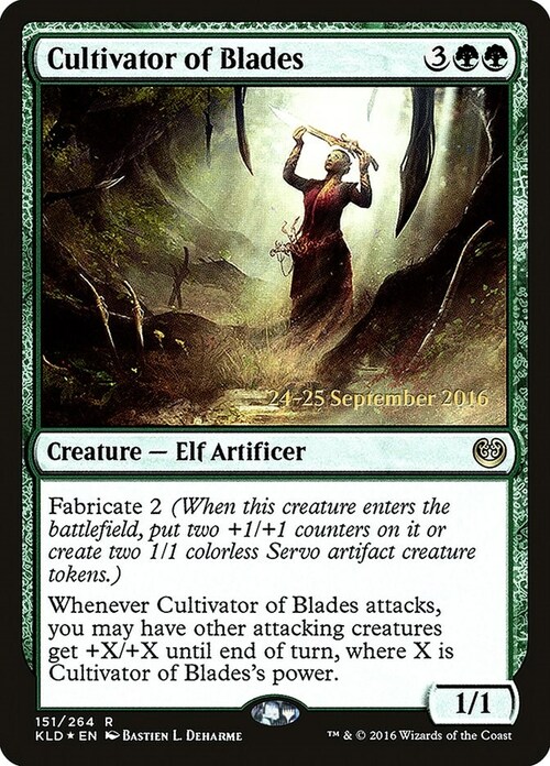 Cultivator of Blades Card Front