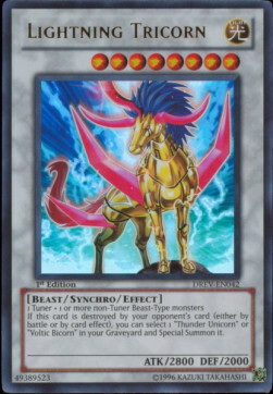 Lightning Tricorn Card Front