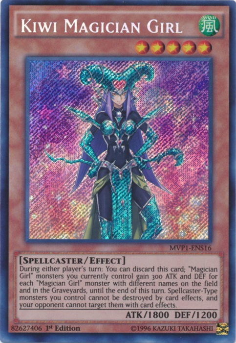 Kiwi Magician Girl Card Front