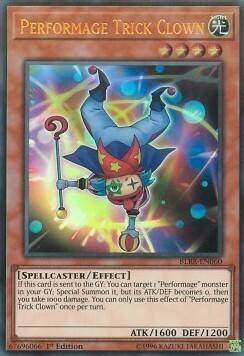 Performage Trick Clown Card Front