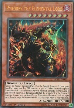 Pyrorex the Elemental Lord Card Front