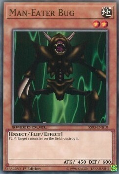 Man-Eater Bug Card Front