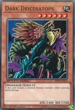 Dark Driceratops Card Front