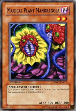 Magical Plant Mandragola Card Front