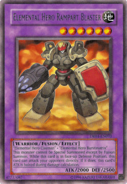 Elemental Hero Rampart Blaster Card Front