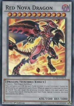 Red Nova Dragon Card Front