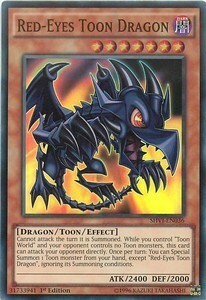 Red-Eyes Toon Dragon Card Front