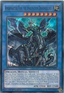 Amorphactor Pain, the Imagination Dracoverlord Card Front