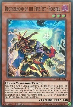 Brotherhood of the Fire Fist - Rooster Card Front