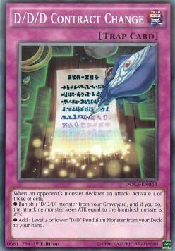 D/D/D Contract Change Card Front