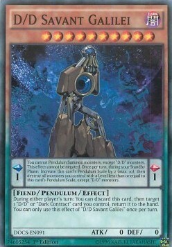 D/D Savant Galilei Card Front