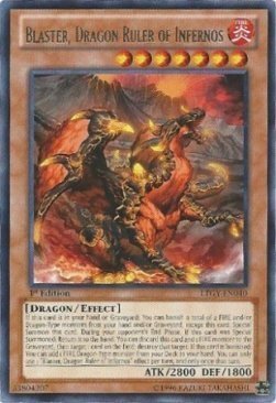 Blaster, Dragon Ruler of Infernos Card Front