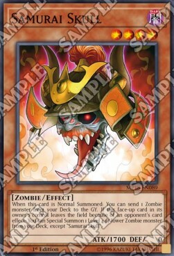 Samurai Skull Card Front